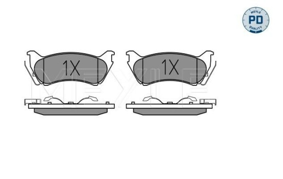 Brake Pad Set, disc brake MEYLE-PD Quality 025 231 8917/PD, Image 2