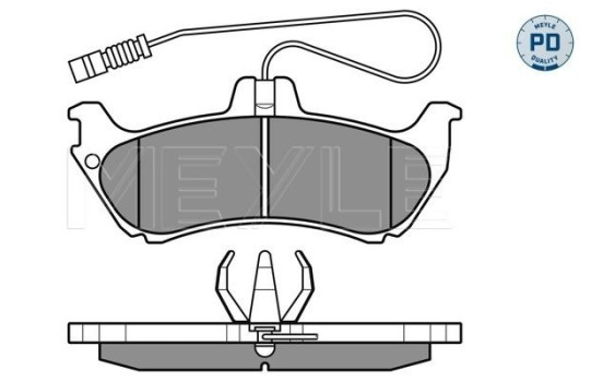 Brake Pad Set, disc brake MEYLE-PD Quality 025 231 9017/PD
