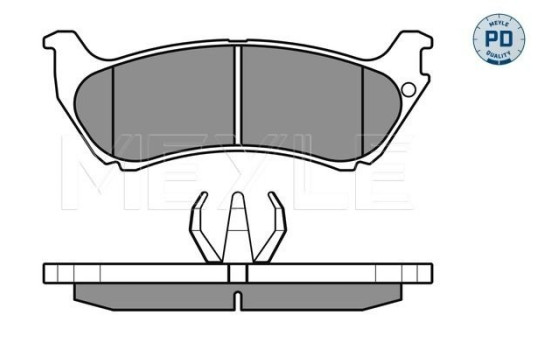 Brake Pad Set, disc brake MEYLE-PD Quality 025 231 9017/PD, Image 2