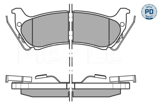 Brake Pad Set, disc brake MEYLE-PD Quality 025 231 9017/PD, Image 3