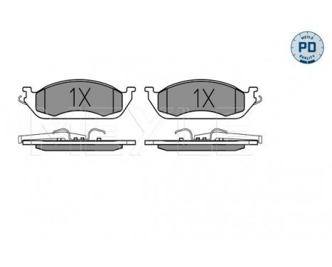 Brake Pad Set, disc brake MEYLE-PD Quality 025 231 9317/PD, Image 2