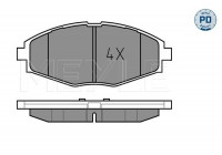 Brake Pad Set, disc brake MEYLE-PD Quality 025 232 4117/PD