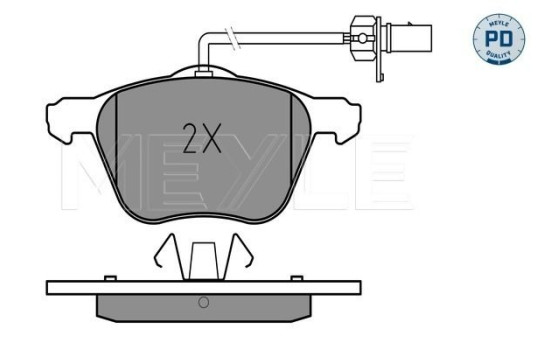 Brake Pad Set, disc brake MEYLE-PD Quality 025 232 6920/PD