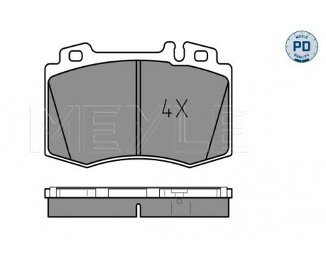 Brake Pad Set, disc brake MEYLE-PD Quality 025 232 7117/PD