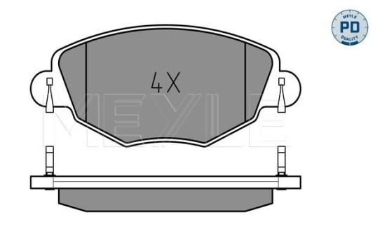 Brake Pad Set, disc brake MEYLE-PD Quality 025 232 7918/PD