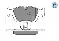 Brake Pad Set, disc brake MEYLE-PD Quality 025 232 8717/PD