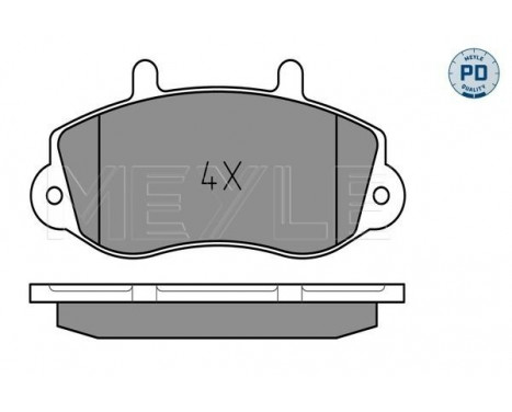 Brake Pad Set, disc brake MEYLE-PD Quality 025 233 0218/PD