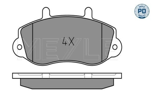 Brake Pad Set, disc brake MEYLE-PD Quality 025 233 0218/PD