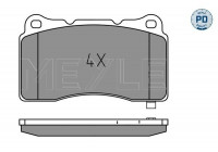 Brake Pad Set, disc brake MEYLE-PD Quality 025 233 2516/PD