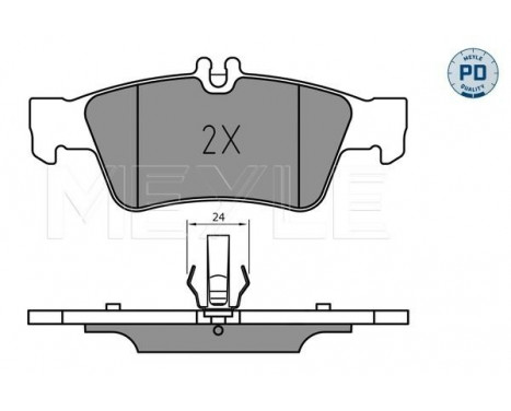 Brake Pad Set, disc brake MEYLE-PD Quality 025 233 3516/PD