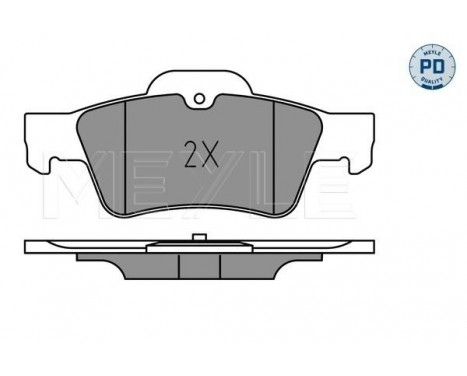 Brake Pad Set, disc brake MEYLE-PD Quality 025 233 3516/PD, Image 2