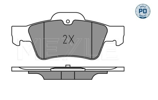 Brake Pad Set, disc brake MEYLE-PD Quality 025 233 3516/PD, Image 2
