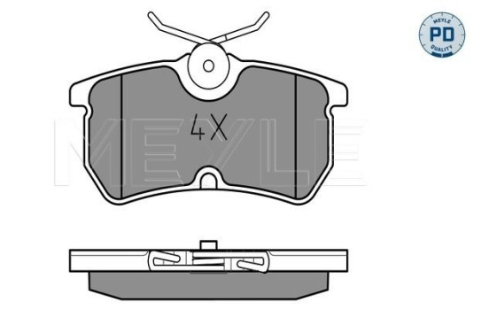 Brake Pad Set, disc brake MEYLE-PD Quality 025 233 5314/PD