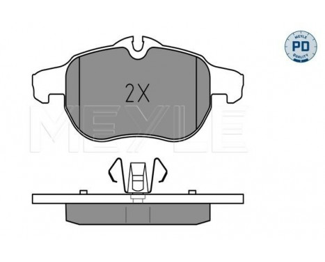 Brake Pad Set, disc brake MEYLE-PD Quality 025 234 0220/PD