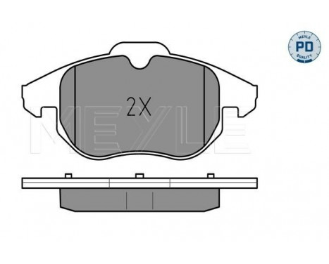 Brake Pad Set, disc brake MEYLE-PD Quality 025 234 0220/PD, Image 2