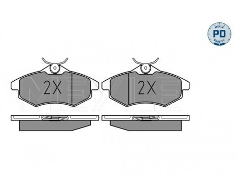 Brake Pad Set, disc brake MEYLE-PD Quality 025 234 0719/PD