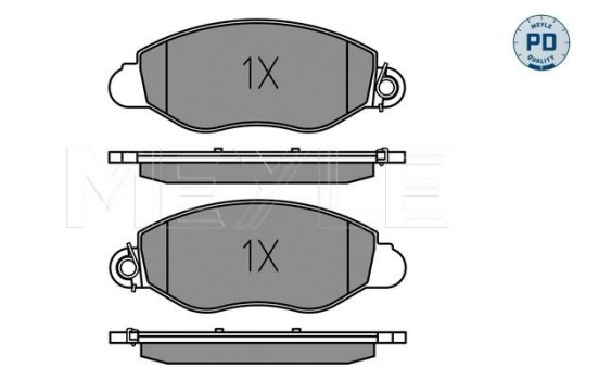Brake Pad Set, disc brake MEYLE-PD Quality 025 234 3418/PD, Image 2