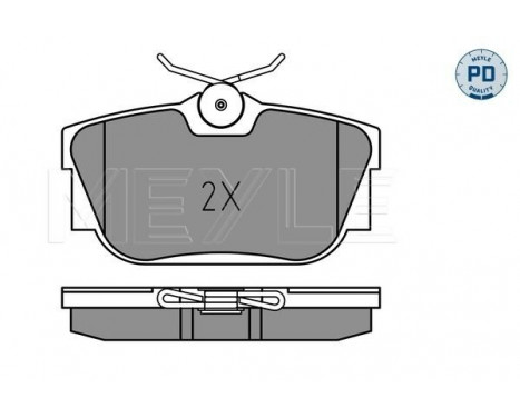 Brake Pad Set, disc brake MEYLE-PD Quality 025 234 4616/PD, Image 2