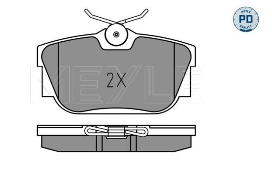 Brake Pad Set, disc brake MEYLE-PD Quality 025 234 4616/PD, Image 2