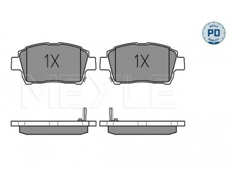 Brake Pad Set, disc brake MEYLE-PD Quality 025 235 1017/PD