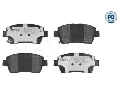 Brake Pad Set, disc brake MEYLE-PD Quality 025 235 1017/PD, Image 3