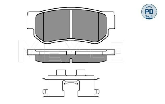 Brake Pad Set, disc brake MEYLE-PD Quality 025 235 4314/PD