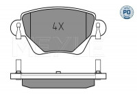 Brake Pad Set, disc brake MEYLE-PD Quality 025 235 5717/PD