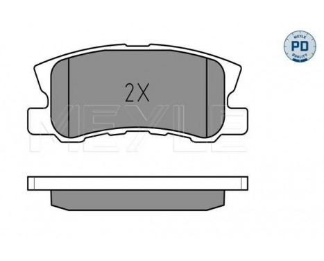 Brake Pad Set, disc brake MEYLE-PD Quality 025 235 8216/PD