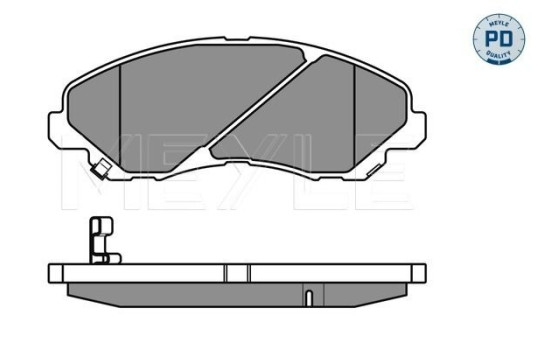 Brake Pad Set, disc brake MEYLE-PD Quality 025 235 8416/PD, Image 2