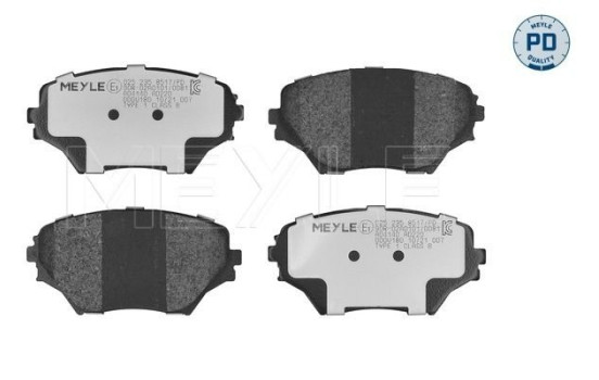 Brake Pad Set, disc brake MEYLE-PD Quality 025 235 8517/PD, Image 3