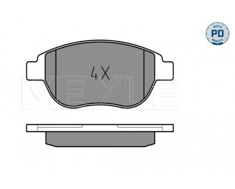 Brake Pad Set, disc brake MEYLE-PD Quality 025 236 0019/PD