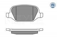 Brake Pad Set, disc brake MEYLE-PD Quality 025 236 0113/PD