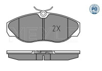 Brake Pad Set, disc brake MEYLE-PD Quality 025 236 0219/PD