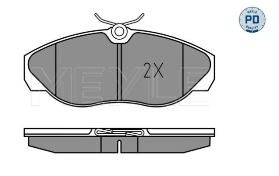 Brake Pad Set, disc brake MEYLE-PD Quality 025 236 0219/PD