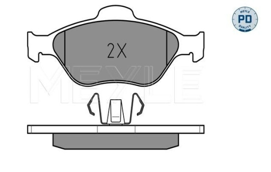 Brake Pad Set, disc brake MEYLE-PD Quality 025 236 0418/PD