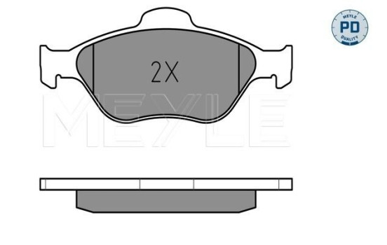 Brake Pad Set, disc brake MEYLE-PD Quality 025 236 0418/PD, Image 2