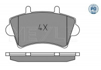 Brake Pad Set, disc brake MEYLE-PD Quality 025 236 1318/PD