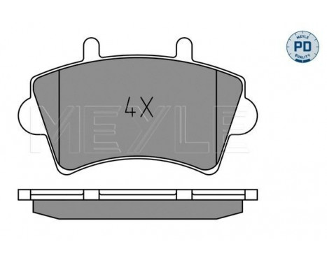 Brake Pad Set, disc brake MEYLE-PD Quality 025 236 1318/PD