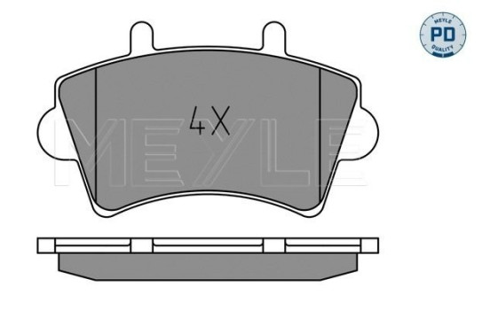 Brake Pad Set, disc brake MEYLE-PD Quality 025 236 1318/PD