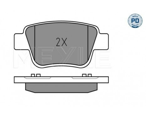 Brake Pad Set, disc brake MEYLE-PD Quality 025 236 2016/PD, Image 2