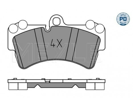 Brake Pad Set, disc brake MEYLE-PD Quality 025 236 9317/PD