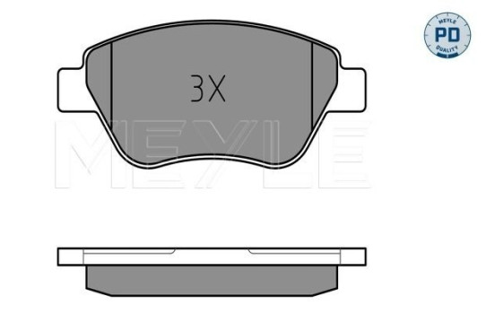 Brake Pad Set, disc brake MEYLE-PD Quality 025 237 0517/PD, Image 2