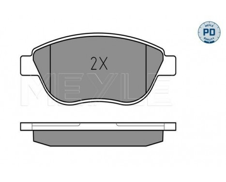 Brake Pad Set, disc brake MEYLE-PD Quality 025 237 0918/PD, Image 2