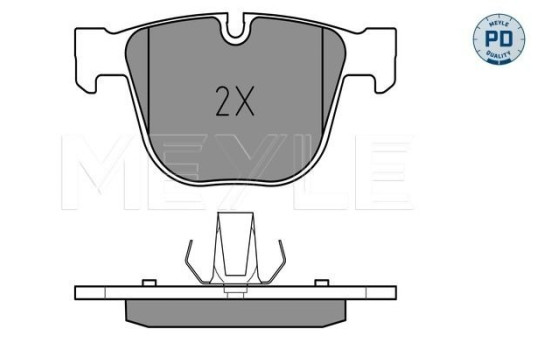 Brake Pad Set, disc brake MEYLE-PD Quality 025 237 3017/PD