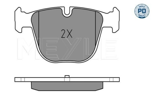 Brake Pad Set, disc brake MEYLE-PD Quality 025 237 3017/PD, Image 2