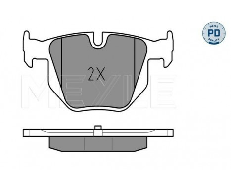 Brake Pad Set, disc brake MEYLE-PD Quality 025 237 3217/PD, Image 2