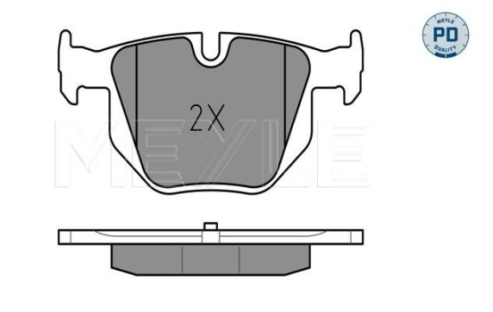 Brake Pad Set, disc brake MEYLE-PD Quality 025 237 3217/PD, Image 2