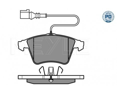 Brake Pad Set, disc brake MEYLE-PD Quality 025 237 4719/PD