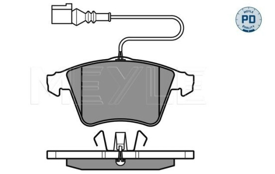 Brake Pad Set, disc brake MEYLE-PD Quality 025 237 4719/PD