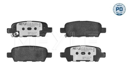 Brake Pad Set, disc brake MEYLE-PD Quality 025 238 7114/PD